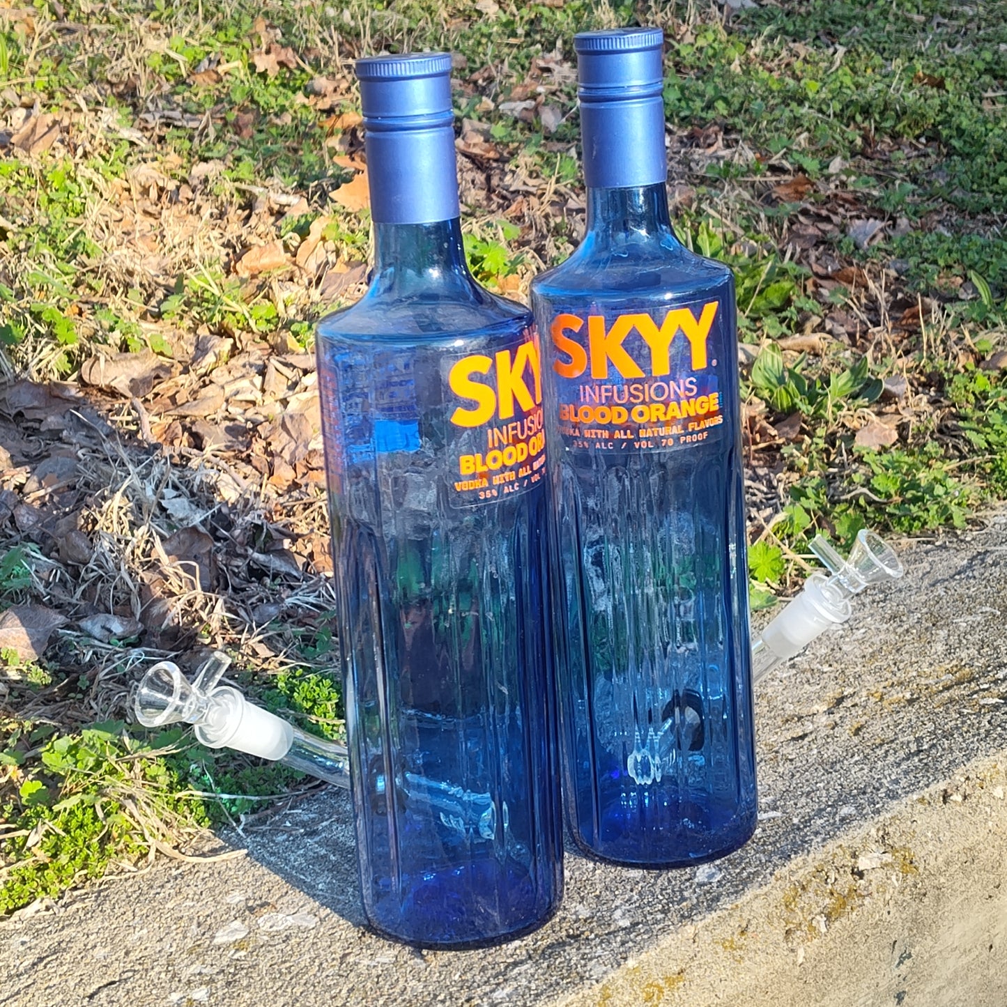 Sky Blood Orange Water Bong